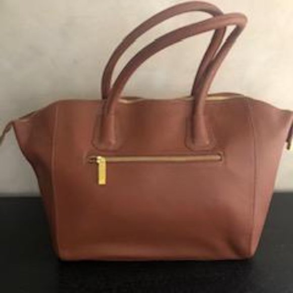 Tan Leather Satchel - Picture 2 of 6